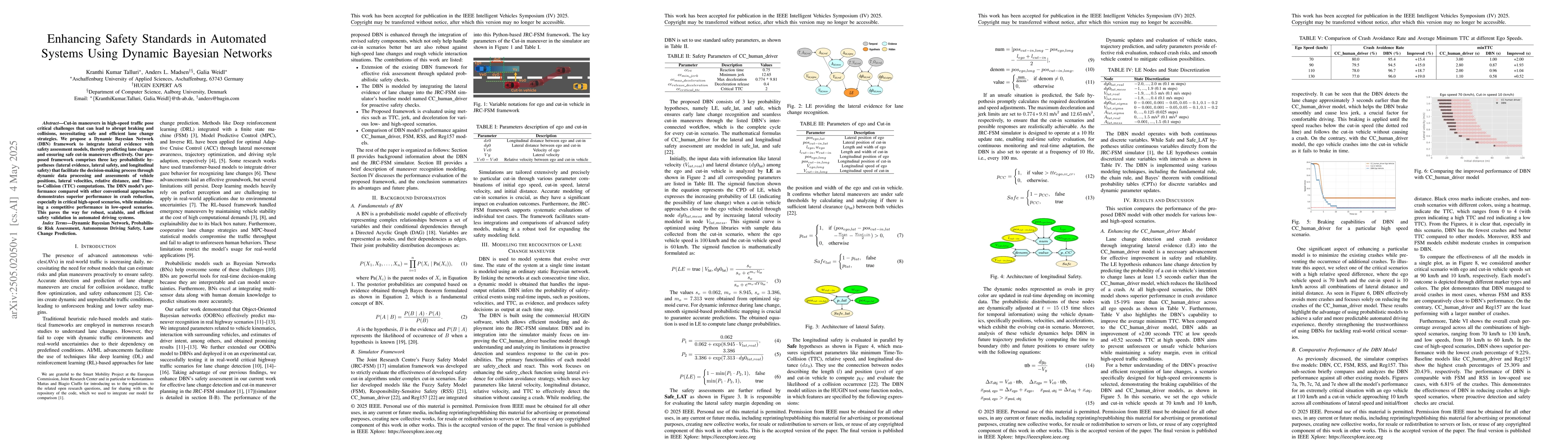 Thumbnail for Enhancing Safety Standards in Automated Systems Using Dynamic Bayesian
  Networks