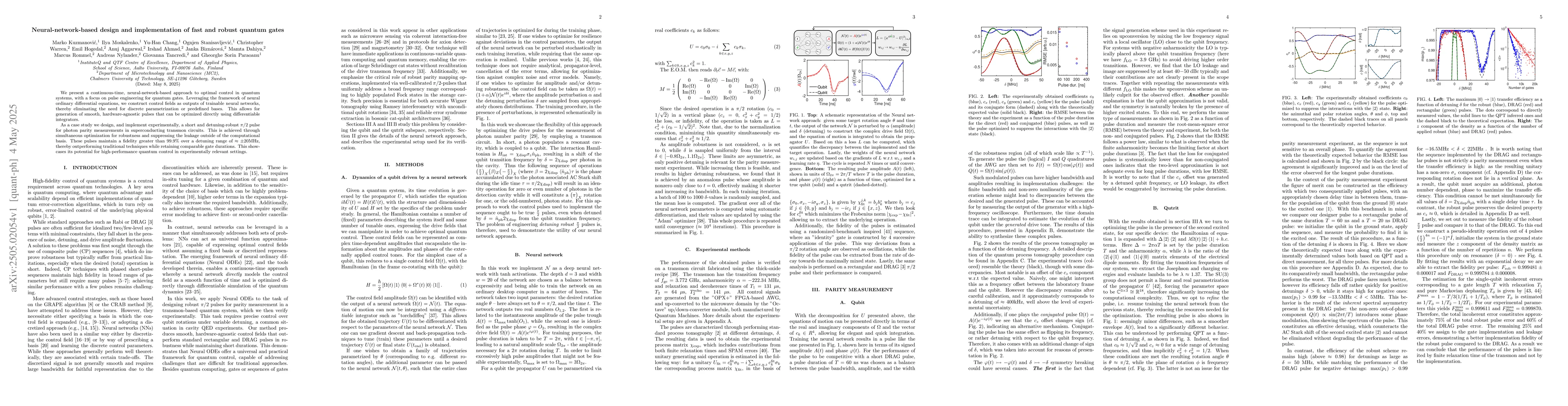Thumbnail for Neural-network-based design and implementation of fast and robust
  quantum gates