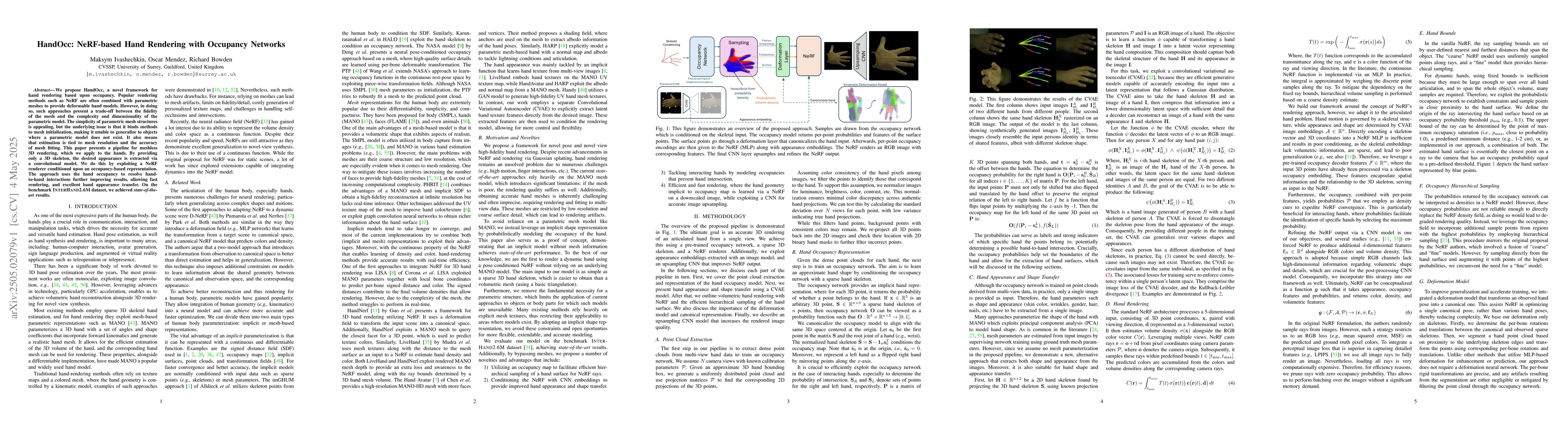 Thumbnail for HandOcc: NeRF-based Hand Rendering with Occupancy Networks