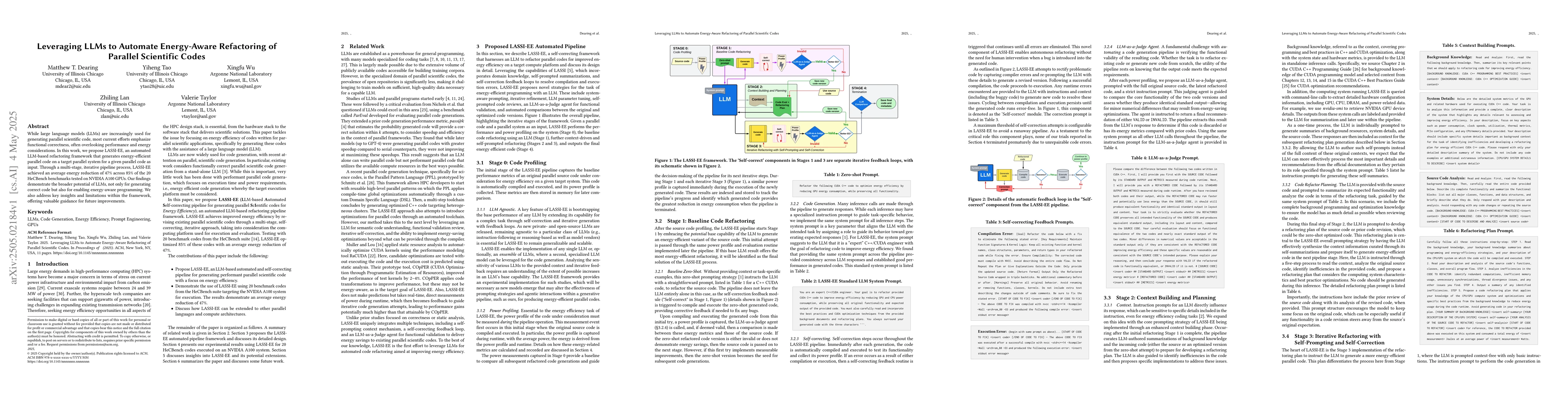 Thumbnail for Leveraging LLMs to Automate Energy-Aware Refactoring of Parallel
  Scientific Codes