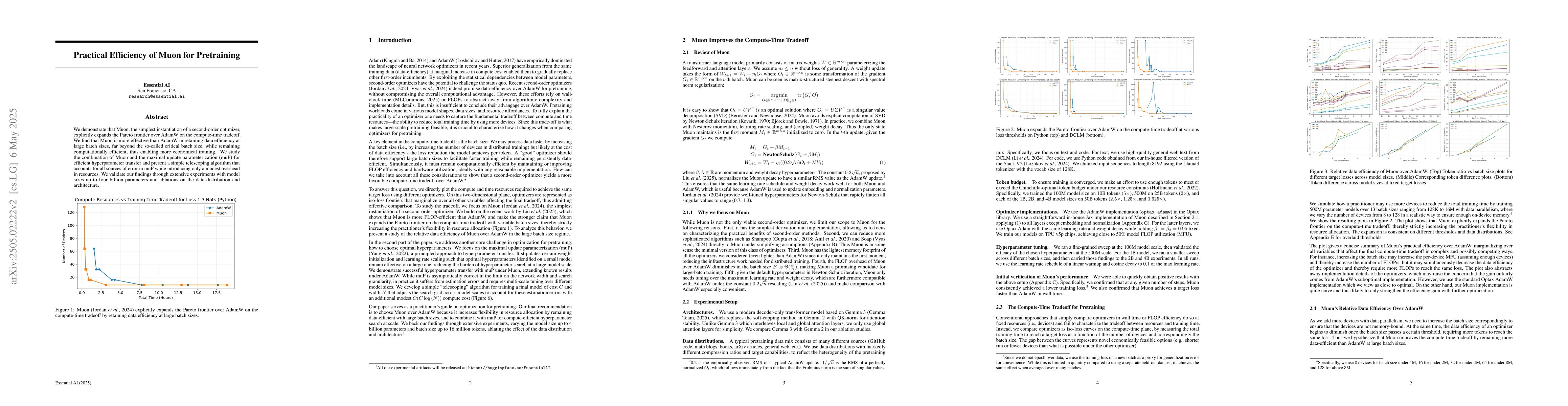 Thumbnail for Practical Efficiency of Muon for Pretraining