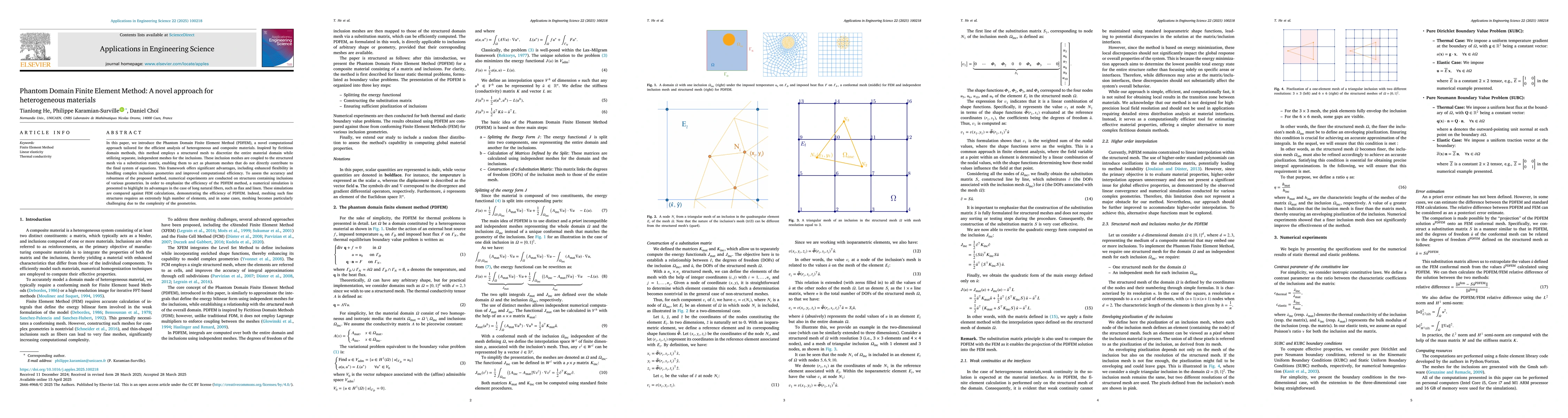 Thumbnail for Phantom Domain Finite Element Method: A novel approach for heterogeneous
  materials