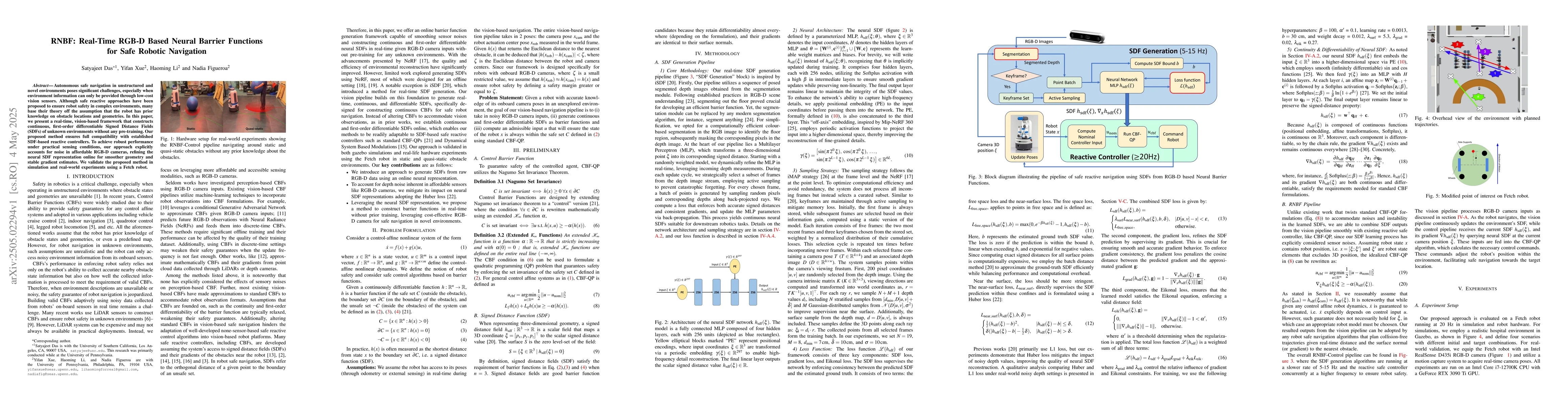 Thumbnail for RNBF: Real-Time RGB-D Based Neural Barrier Functions for Safe Robotic
  Navigation