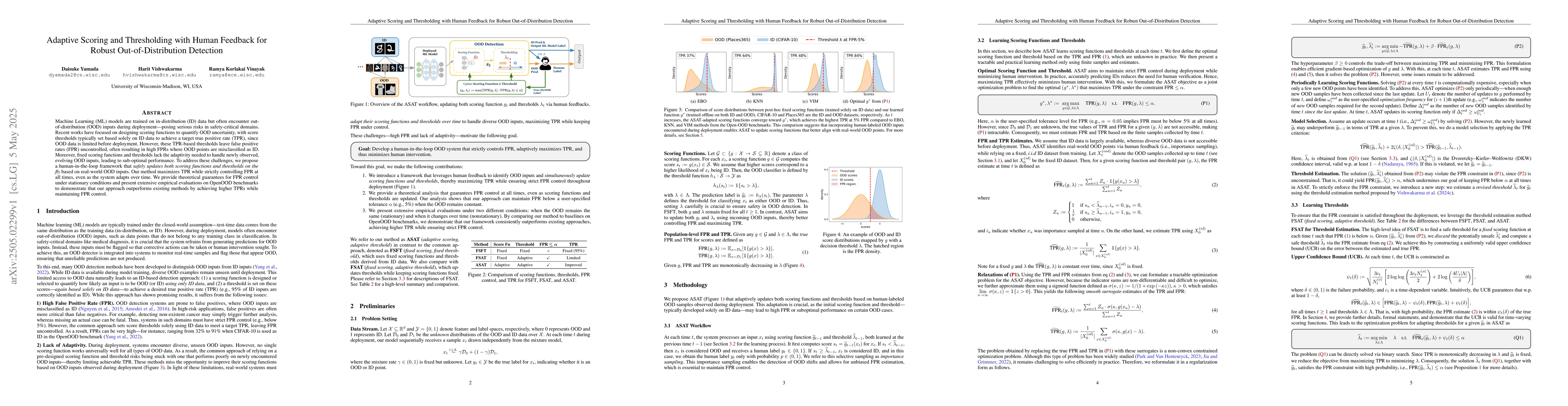 Thumbnail for Adaptive Scoring and Thresholding with Human Feedback for Robust
  Out-of-Distribution Detection