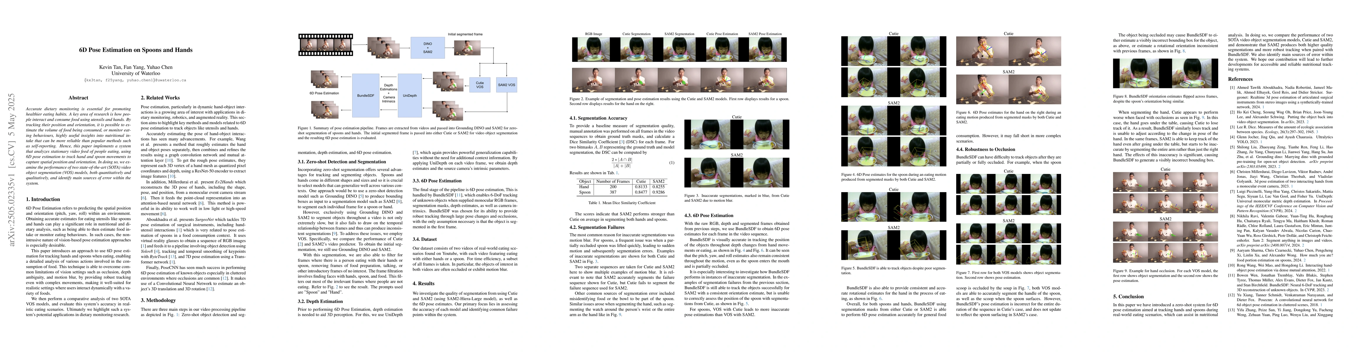 Thumbnail for 6D Pose Estimation on Spoons and Hands