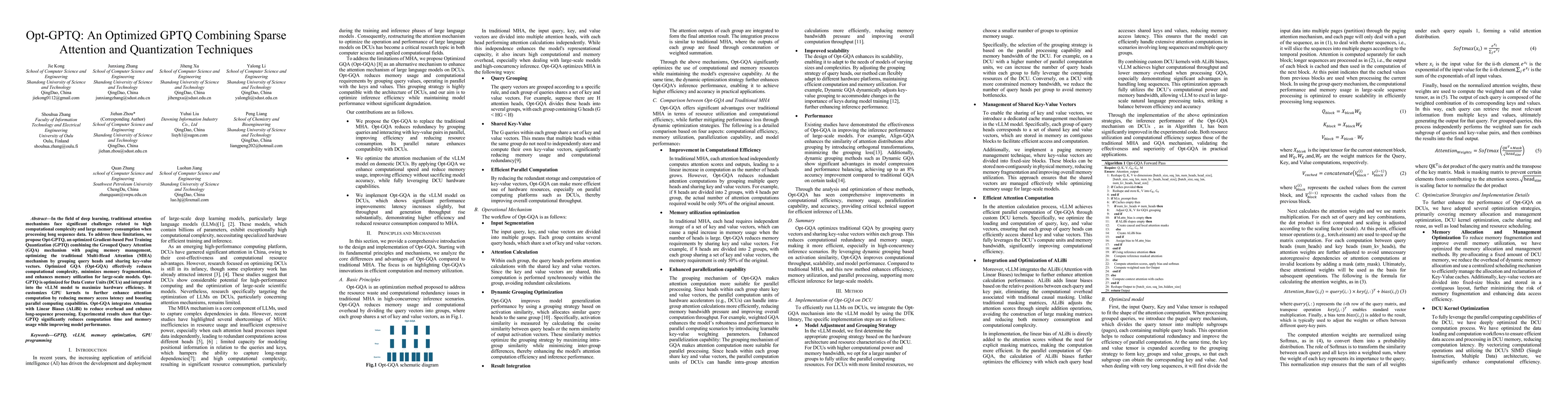 Thumbnail for Opt-GPTQ: An Optimized GPTQ Combining Sparse Attention and Quantization
  Techniques