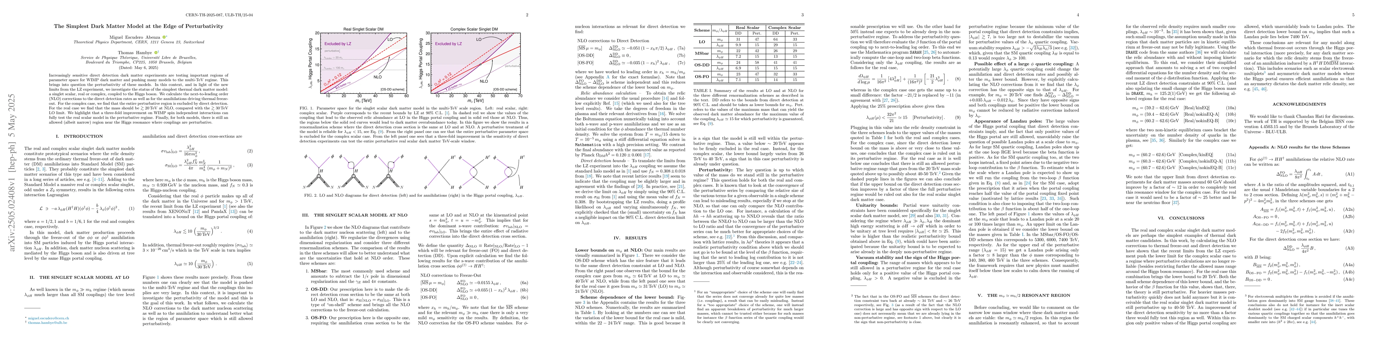 Thumbnail for The Simplest Dark Matter Model at the Edge of Perturbativity