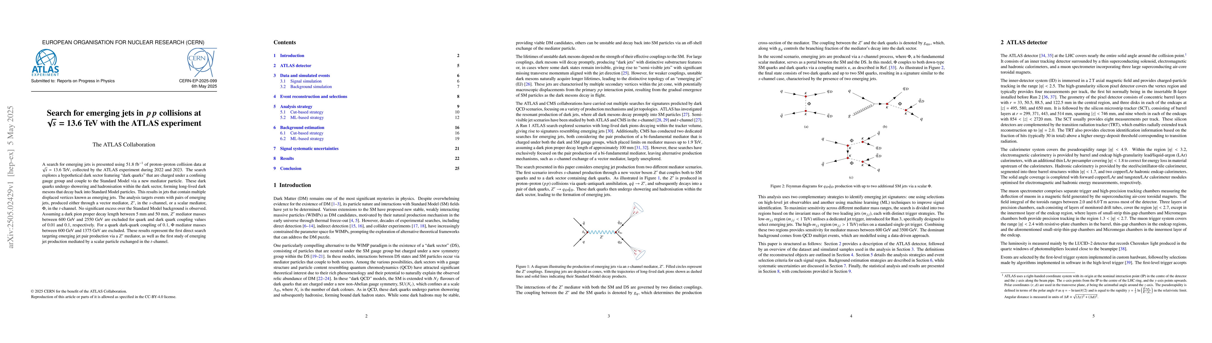 Thumbnail for Search for emerging jets in $pp$ collisions at $\sqrt{s} = 13.6$ TeV
  with the ATLAS experiment