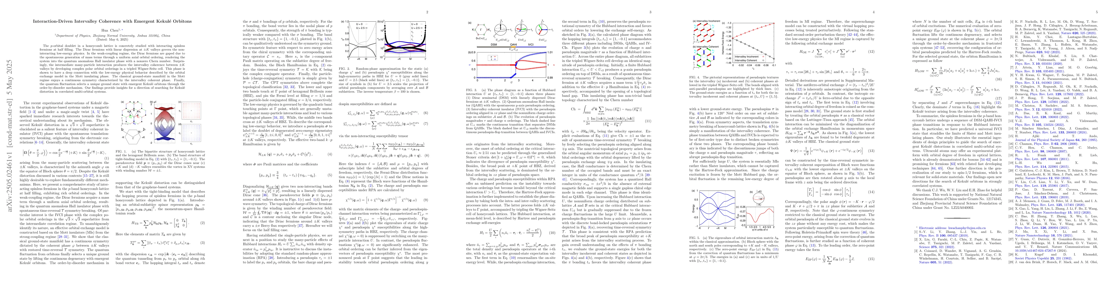 Thumbnail for Interaction-Driven Intervalley Coherence with Emergent Kekulé Orbitons