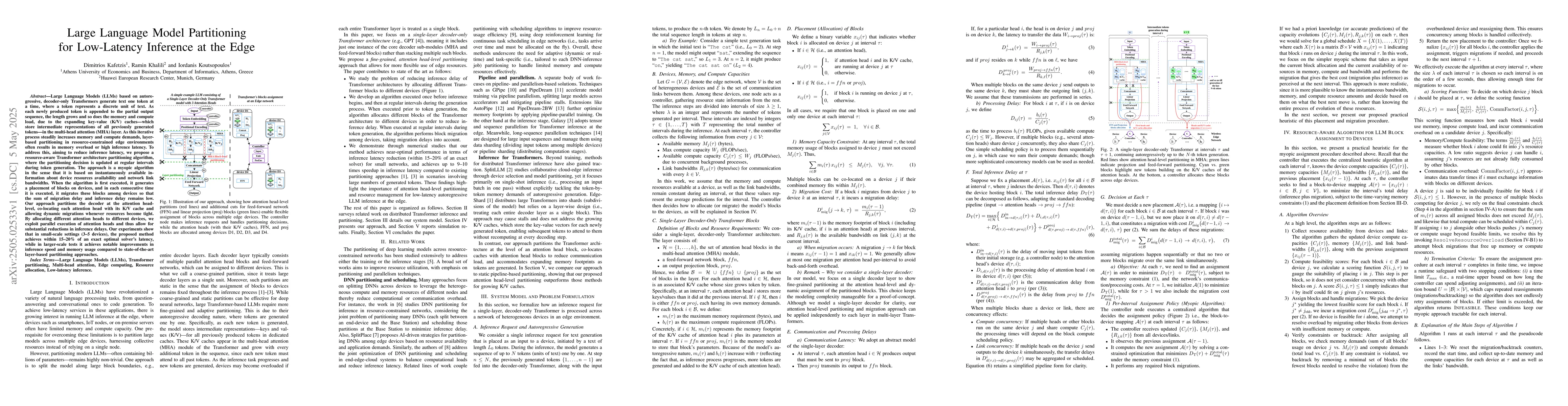 Thumbnail for Large Language Model Partitioning for Low-Latency Inference at the Edge
