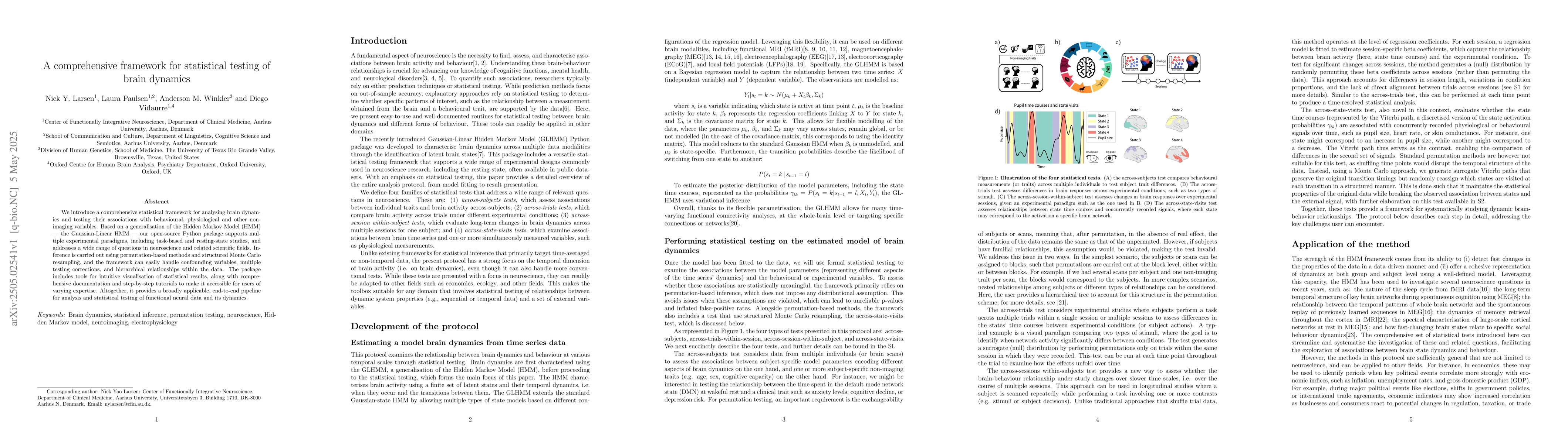 Thumbnail for A comprehensive framework for statistical testing of brain dynamics