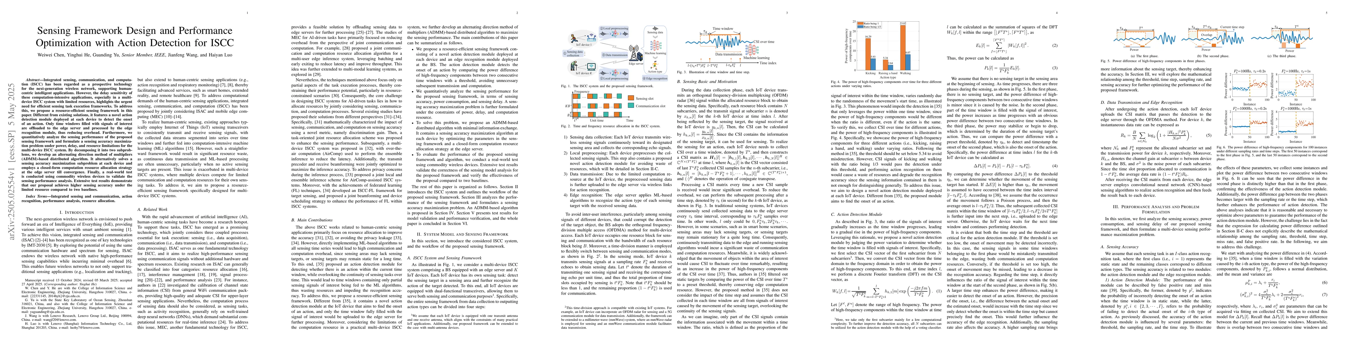 Thumbnail for Sensing Framework Design and Performance Optimization with Action
  Detection for ISCC