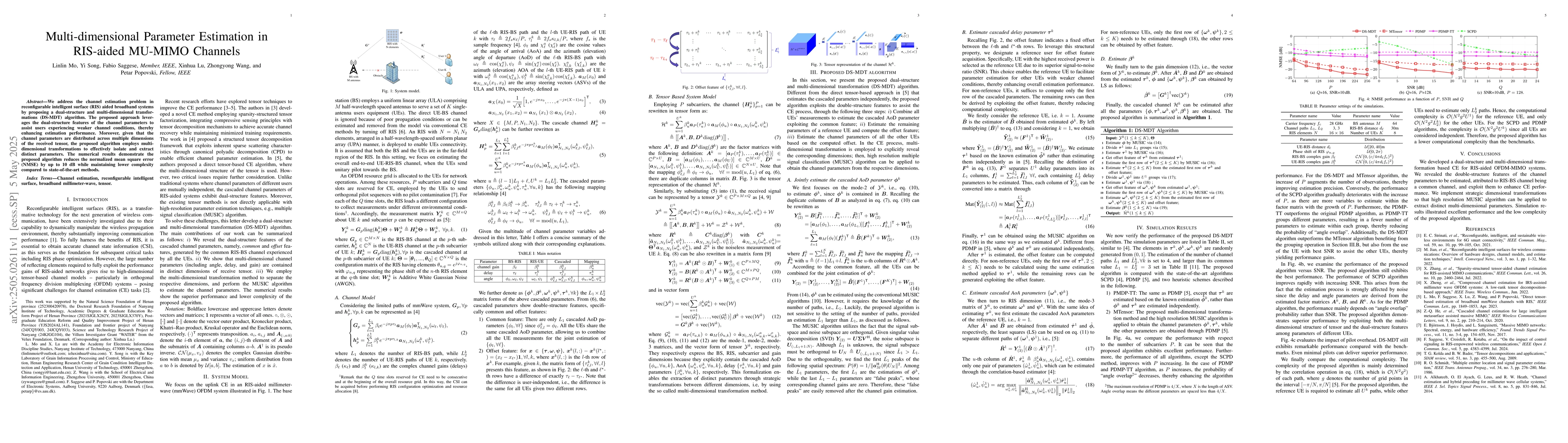 Thumbnail for Multi-dimensional Parameter Estimation in RIS-aided MU-MIMO Channels