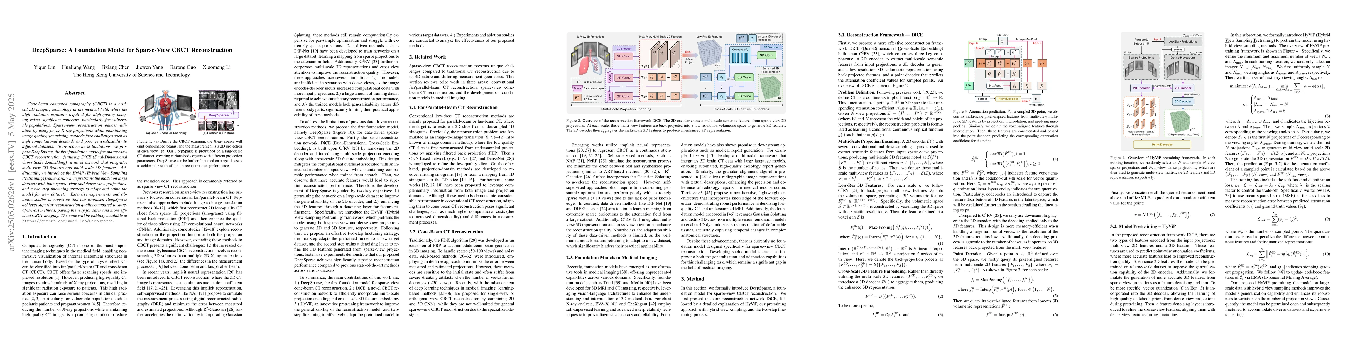 Thumbnail for DeepSparse: A Foundation Model for Sparse-View CBCT Reconstruction