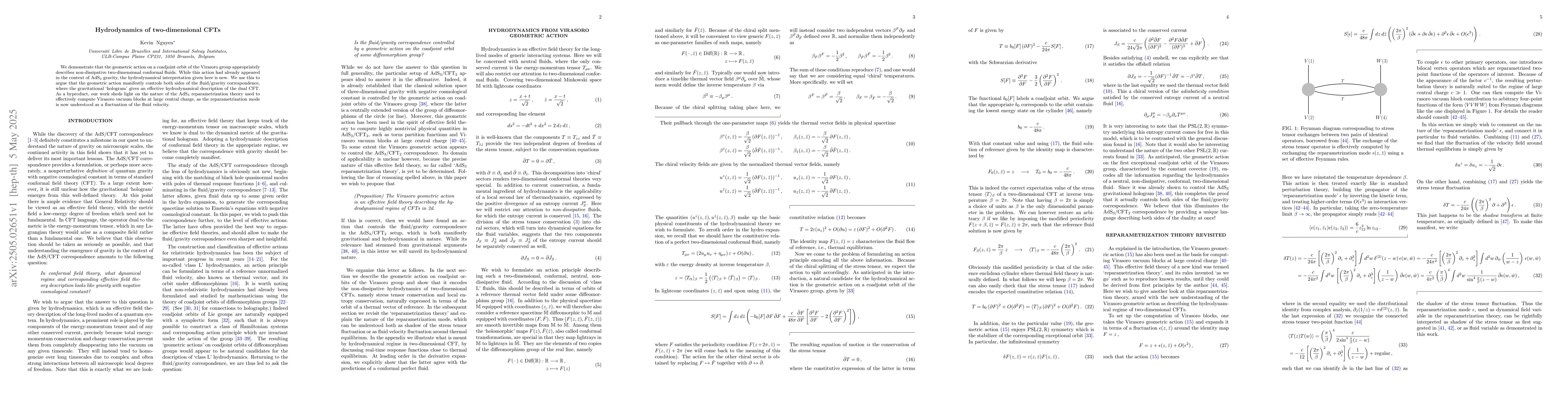 Thumbnail for Hydrodynamics of two-dimensional CFTs
