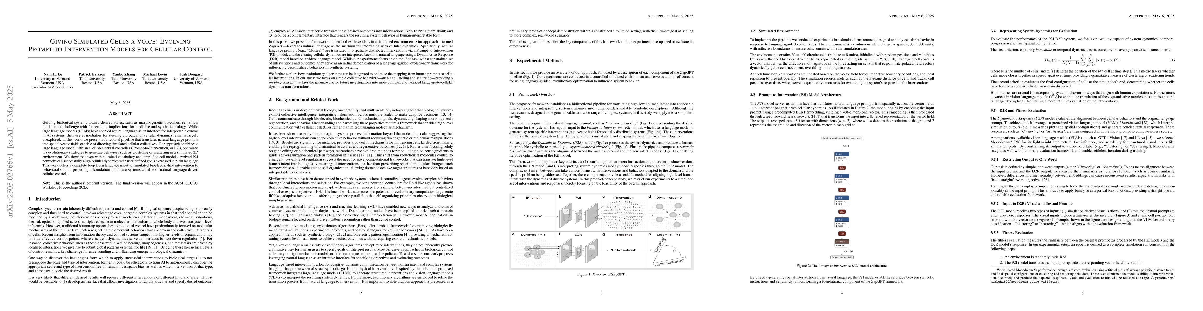 Thumbnail for Giving Simulated Cells a Voice: Evolving Prompt-to-Intervention Models
  for Cellular Control