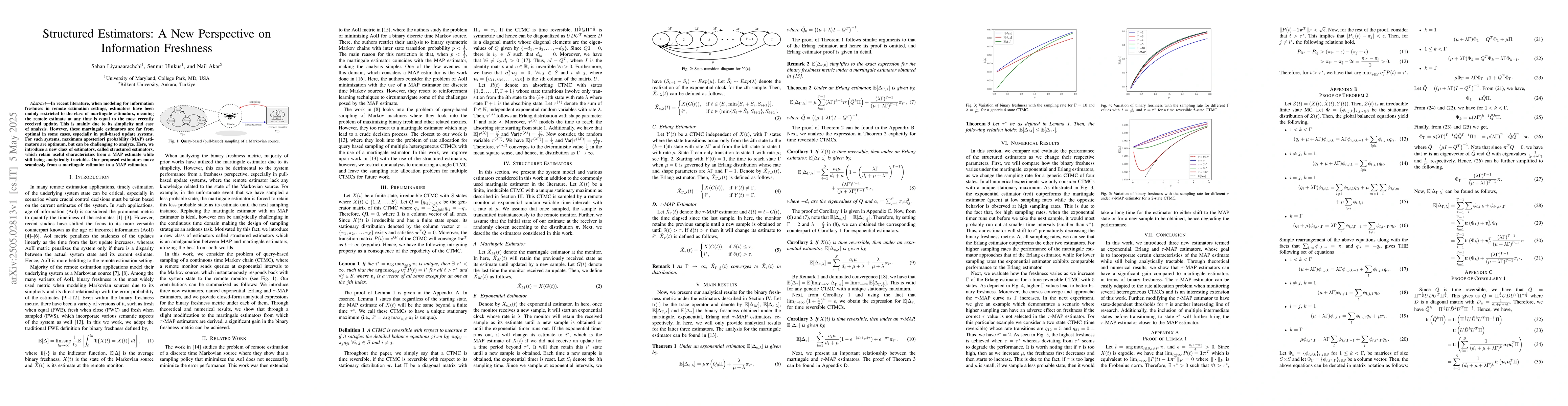 Thumbnail for Structured Estimators: A New Perspective on Information Freshness