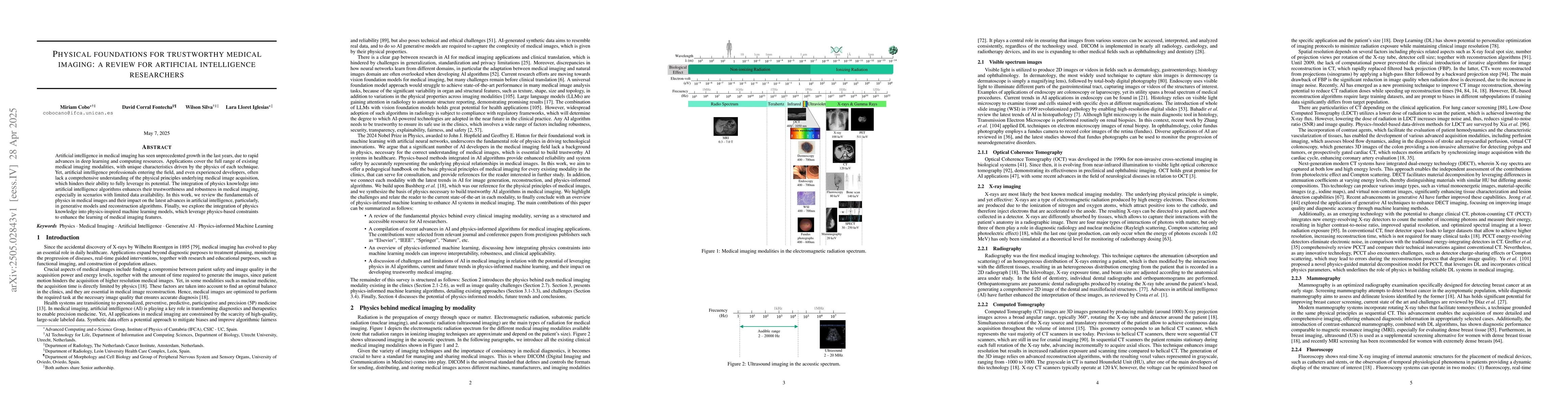 Thumbnail for Physical foundations for trustworthy medical imaging: a review for
  artificial intelligence researchers