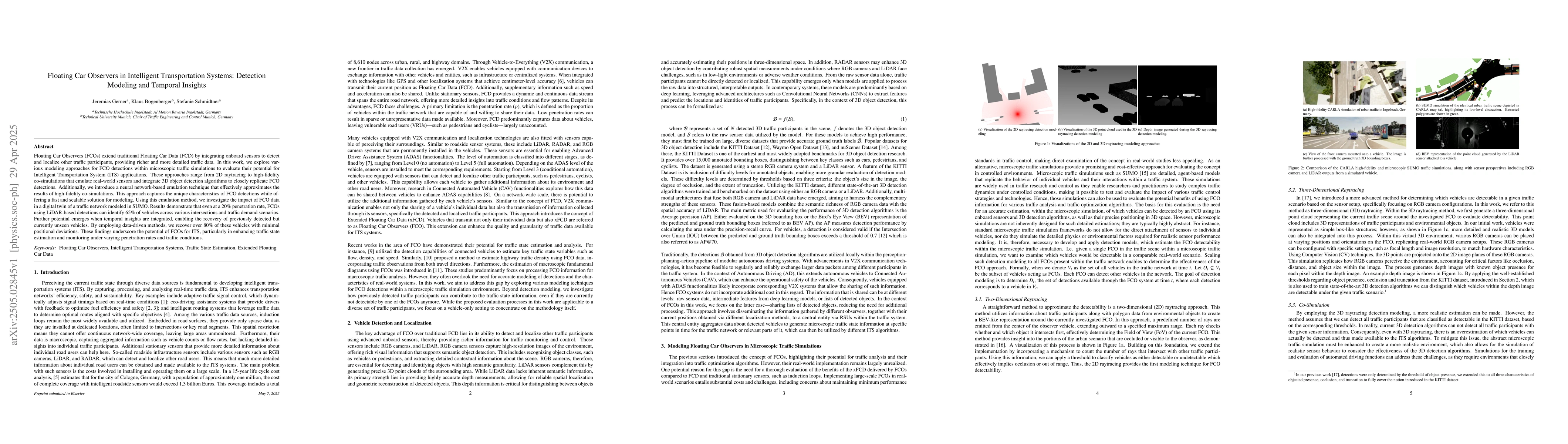 Thumbnail for Floating Car Observers in Intelligent Transportation Systems: Detection
  Modeling and Temporal Insights