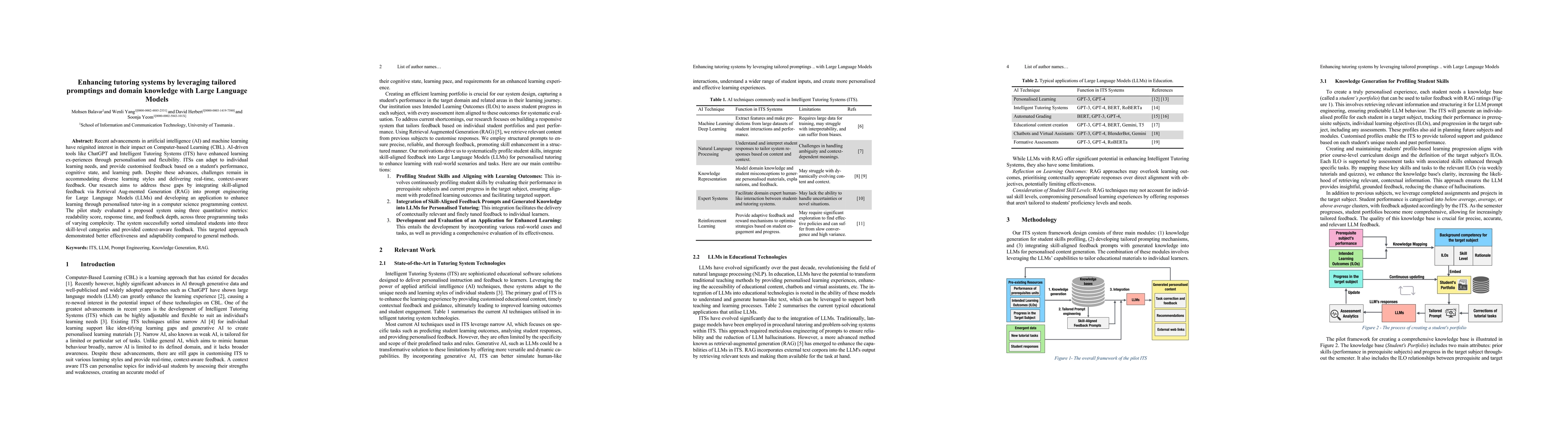 Thumbnail for Enhancing tutoring systems by leveraging tailored promptings and domain
  knowledge with Large Language Models