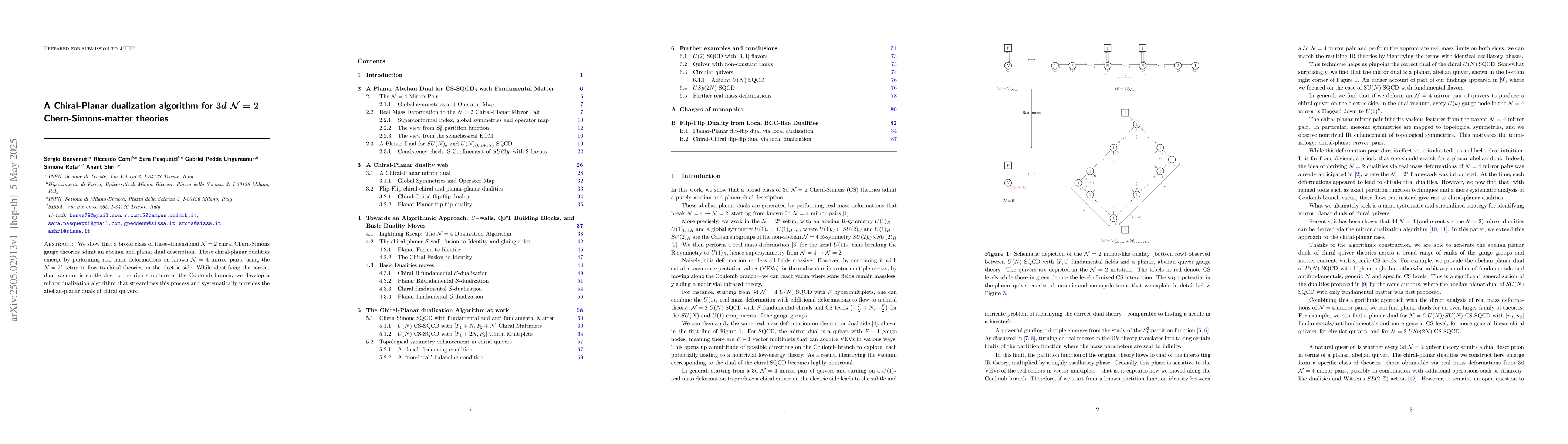 Thumbnail for A Chiral-Planar dualization algorithm for $3d$ $\mathcal{N}=2$
  Chern-Simons-matter theories