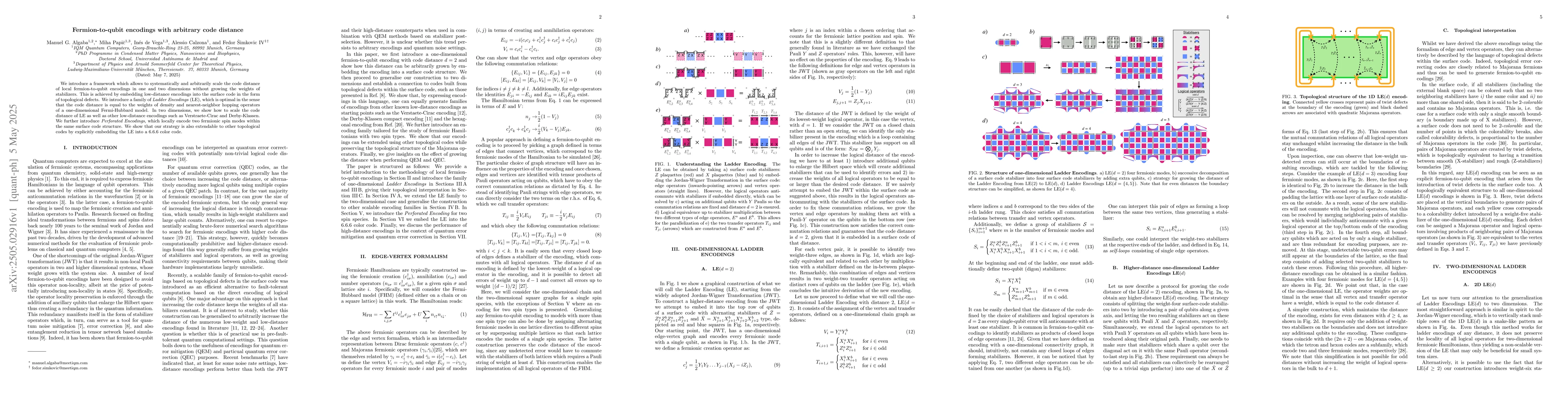 Thumbnail for Fermion-to-qubit encodings with arbitrary code distance