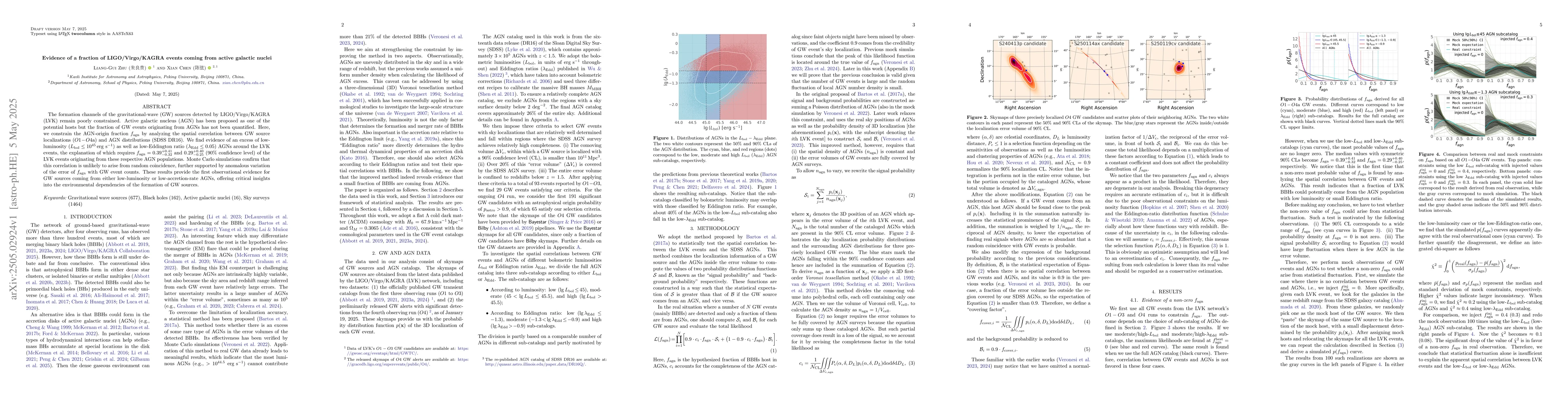 Thumbnail for Evidence of a fraction of LIGO/Virgo/KAGRA events coming from active
  galactic nuclei
