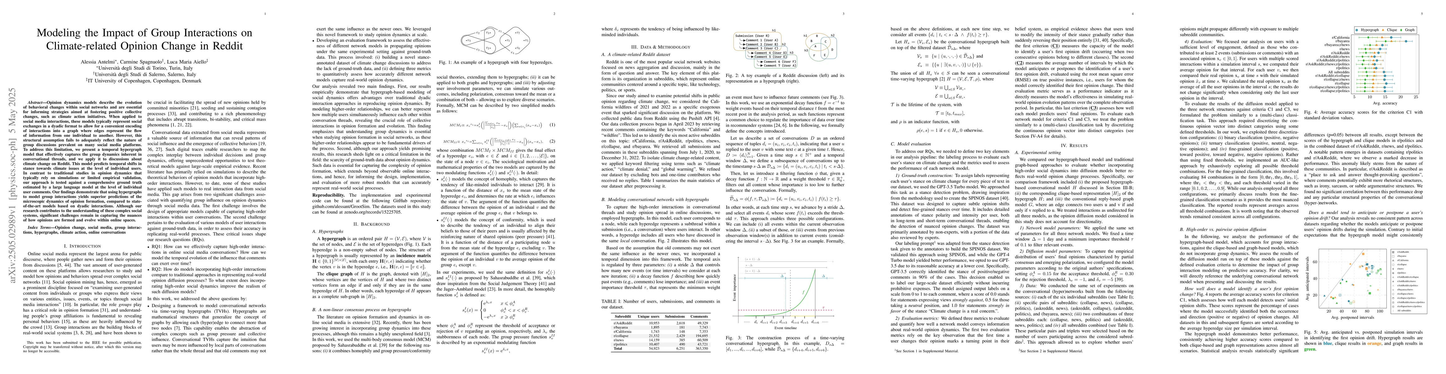 Thumbnail for Modeling the Impact of Group Interactions on Climate-related Opinion
  Change in Reddit