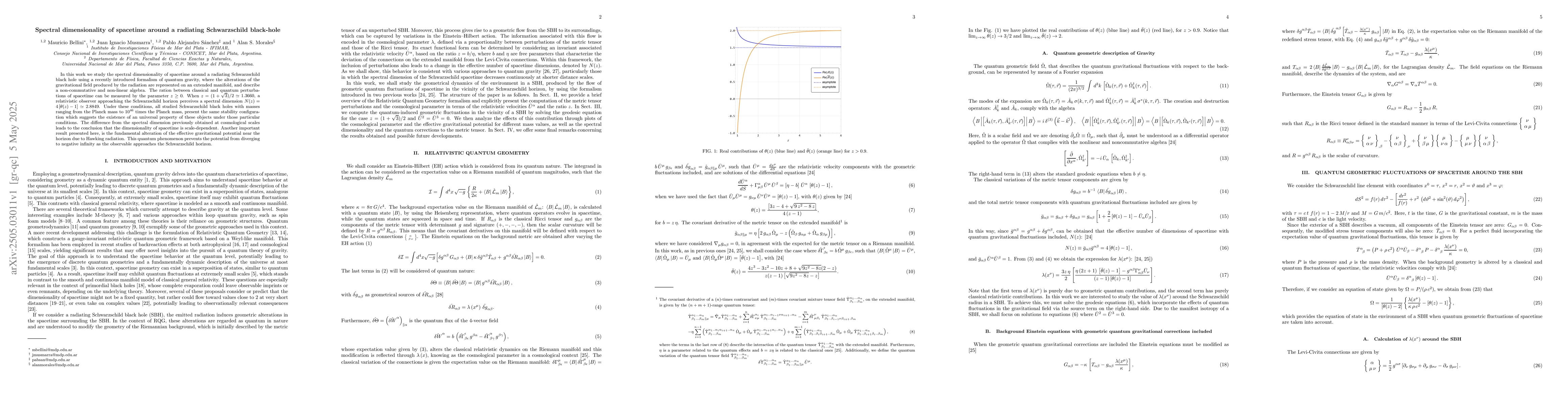 Thumbnail for Spectral dimensionality of spacetime around a radiating Schwarzschild
  black-hole