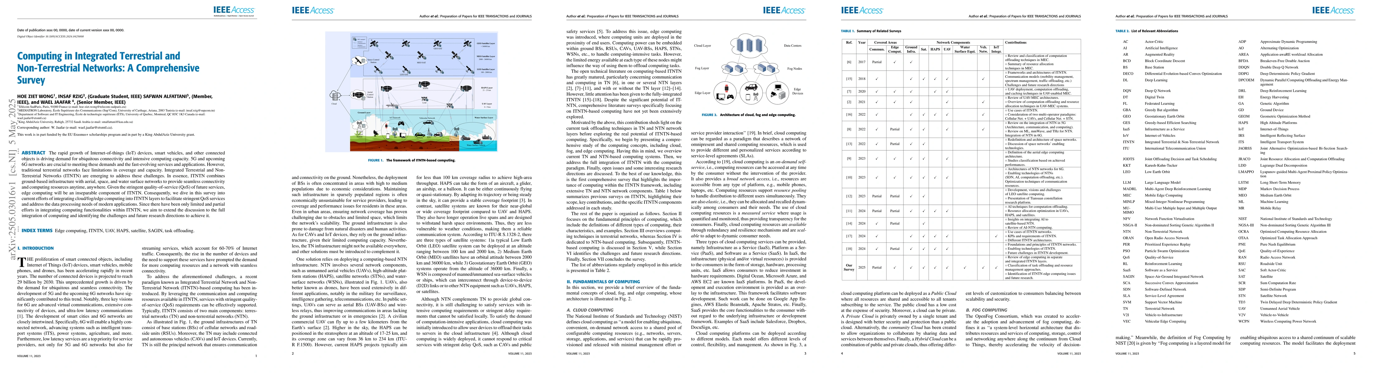 Thumbnail for Computing in Integrated Terrestrial and Non-Terrestrial Networks: A
  Comprehensive Survey