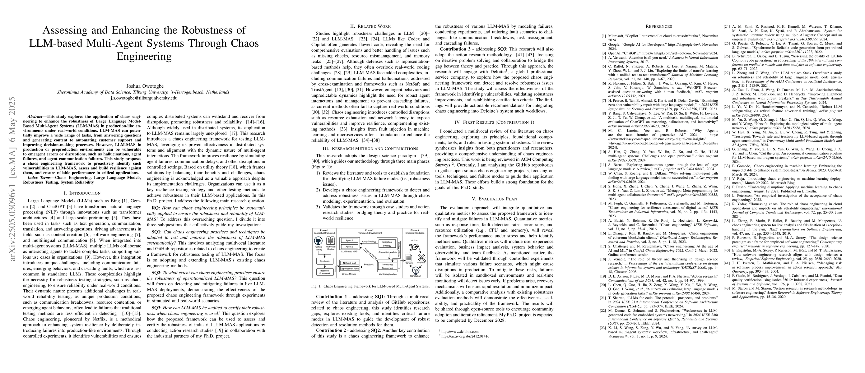 Thumbnail for Assessing and Enhancing the Robustness of LLM-based Multi-Agent Systems
  Through Chaos Engineering