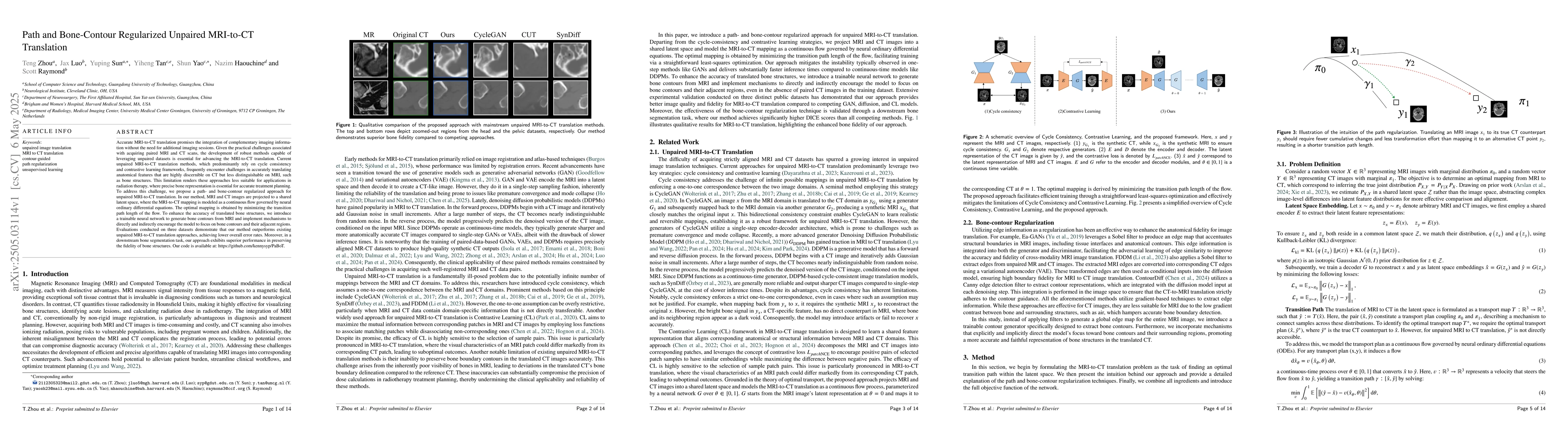 Thumbnail for Path and Bone-Contour Regularized Unpaired MRI-to-CT Translation
