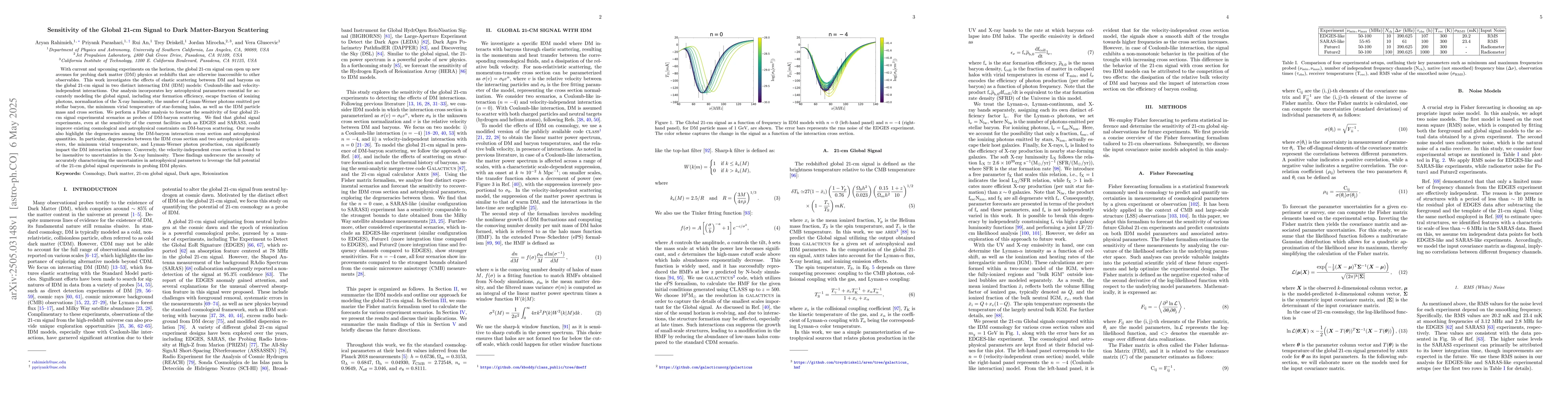 Thumbnail for Sensitivity of the Global 21-cm Signal to Dark Matter-Baryon Scattering