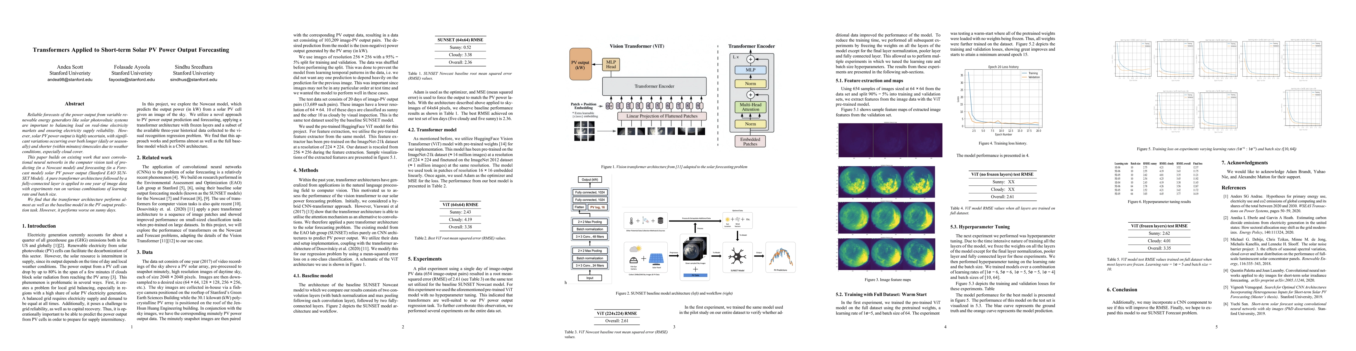 Thumbnail for Transformers Applied to Short-term Solar PV Power Output Forecasting