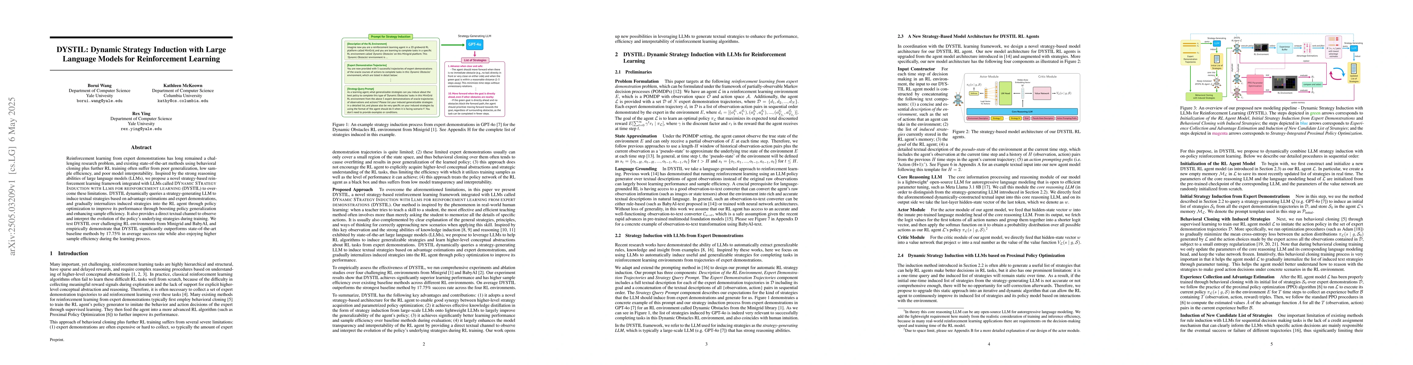 Thumbnail for DYSTIL: Dynamic Strategy Induction with Large Language Models for
  Reinforcement Learning