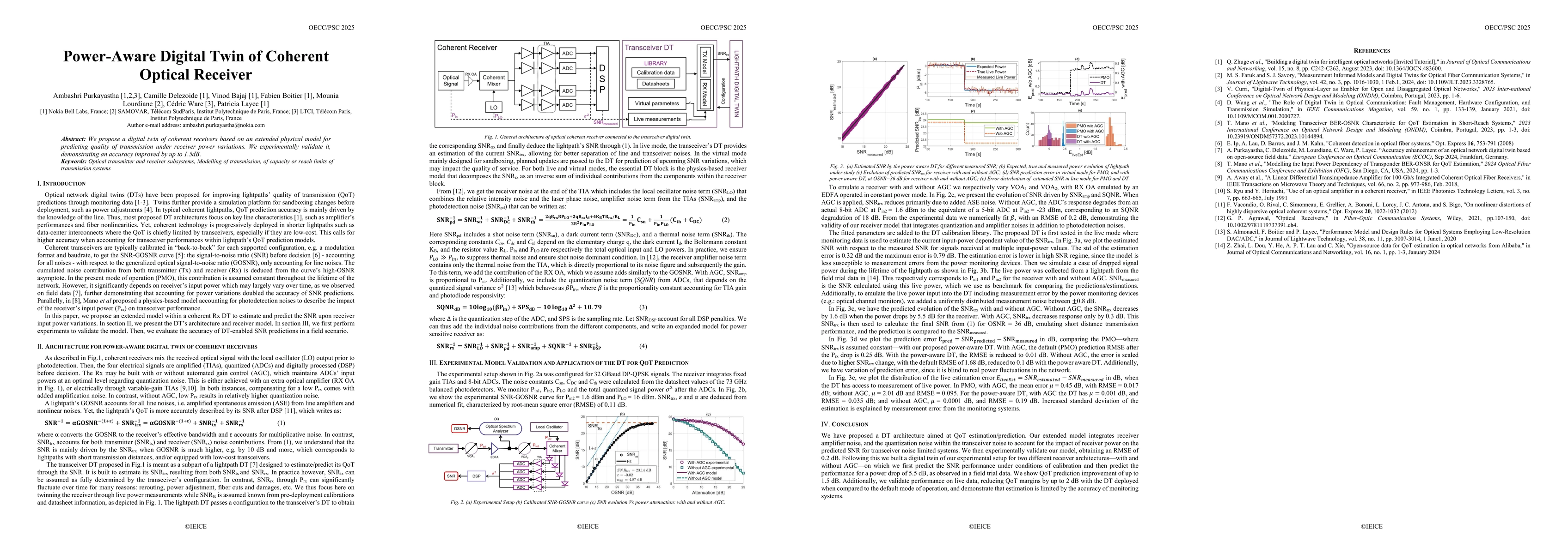 Thumbnail for Power-Aware Digital Twin of Coherent Optical Receiver