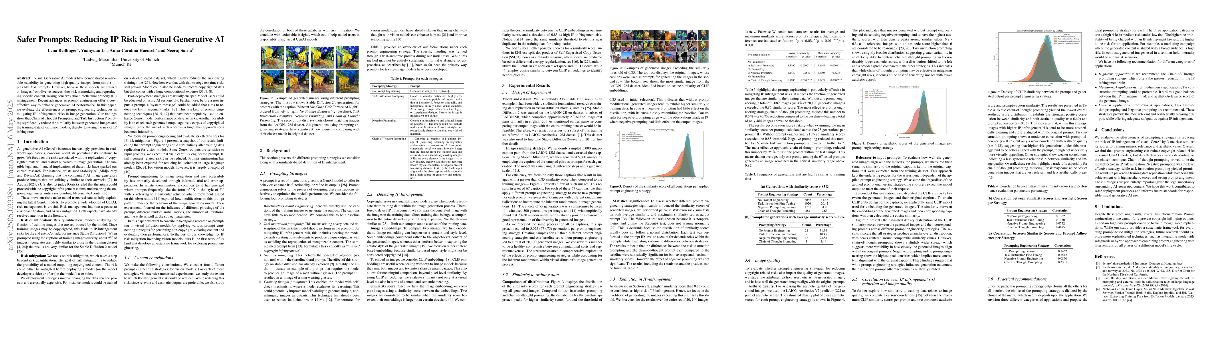 Thumbnail for Safer Prompts: Reducing IP Risk in Visual Generative AI