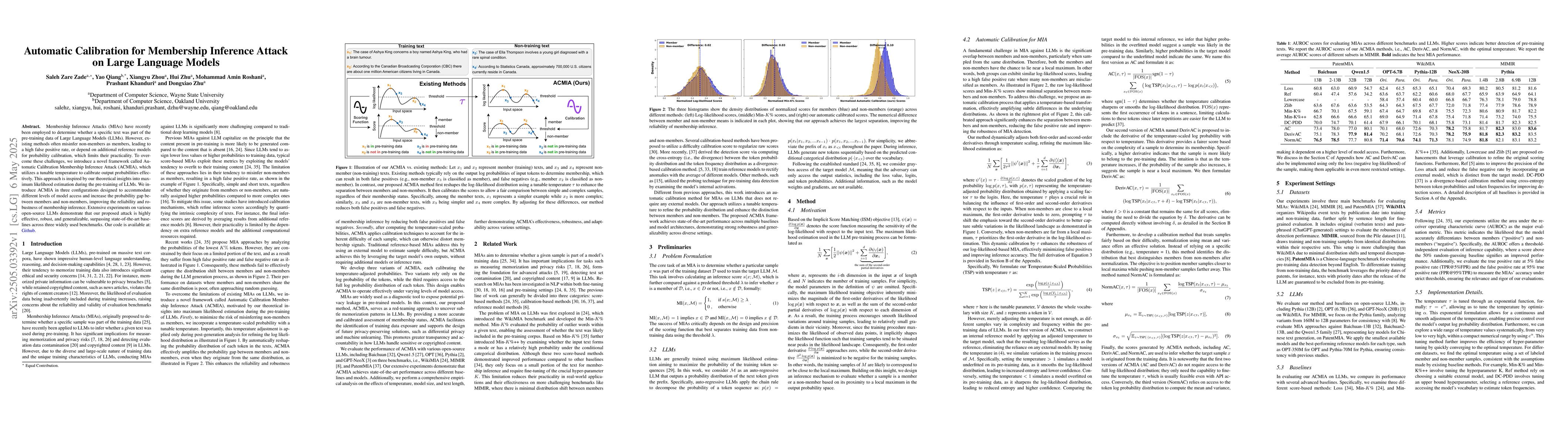 Thumbnail for Automatic Calibration for Membership Inference Attack on Large Language
  Models