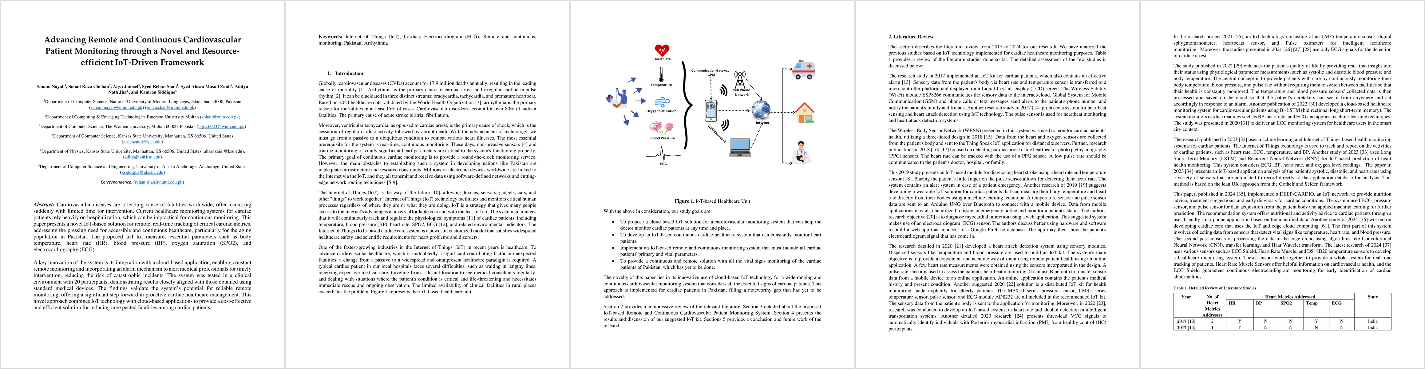 Thumbnail for Advancing Remote and Continuous Cardiovascular Patient Monitoring
  through a Novel and Resource-efficient IoT-Driven Framework