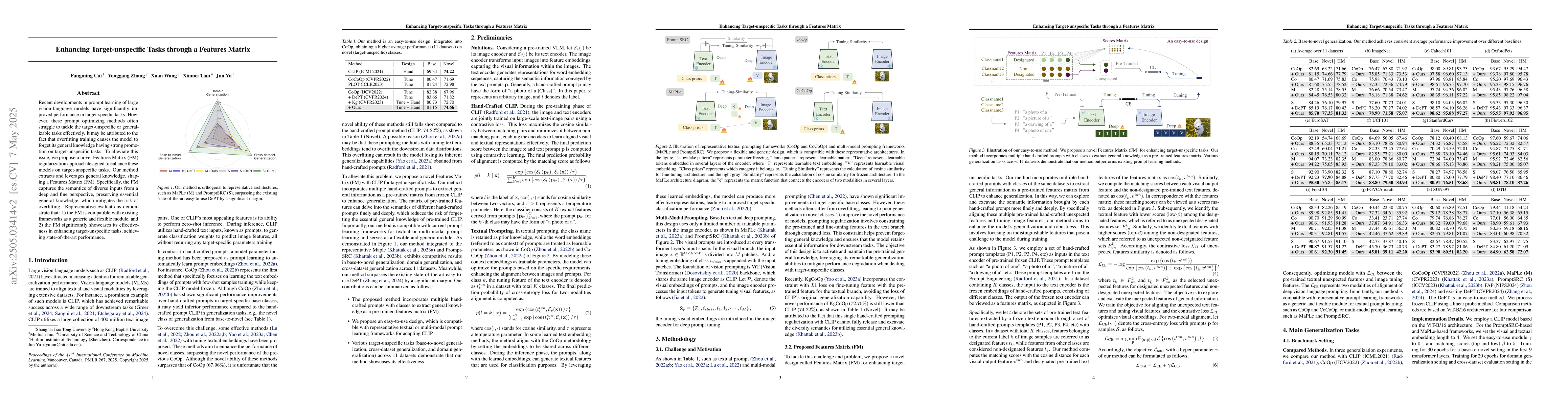 Thumbnail for Enhancing Target-unspecific Tasks through a Features Matrix