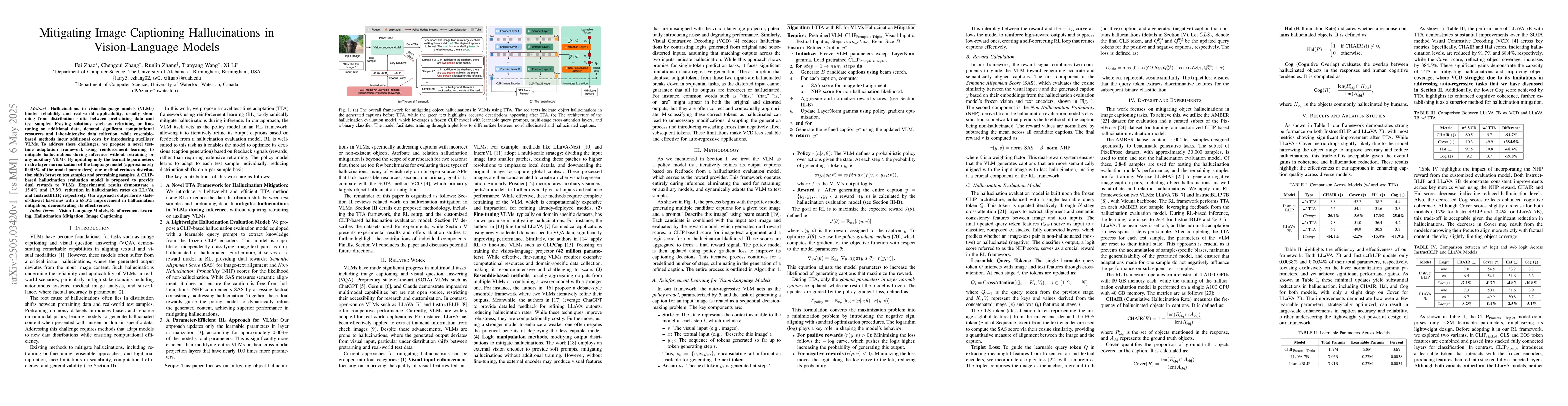 Thumbnail for Mitigating Image Captioning Hallucinations in Vision-Language Models