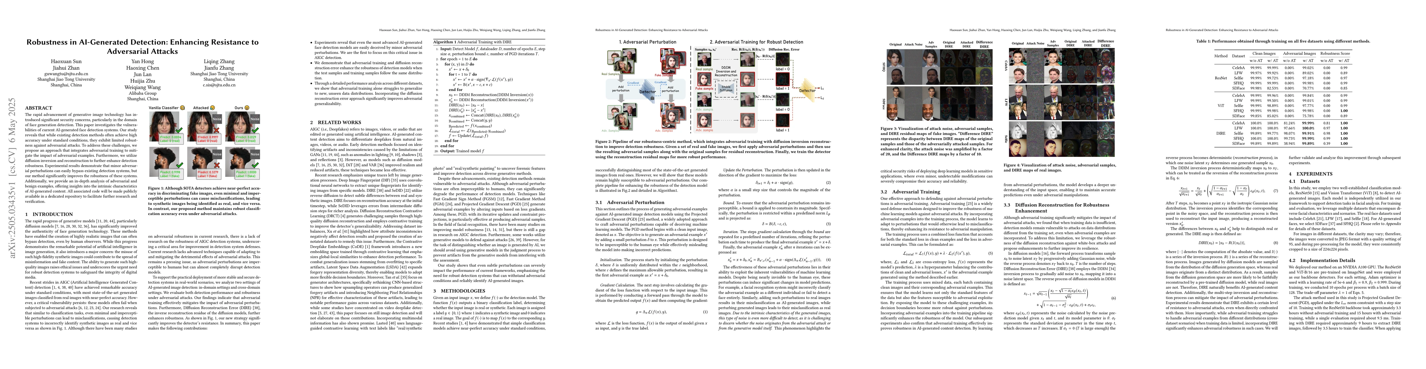 Thumbnail for Robustness in AI-Generated Detection: Enhancing Resistance to
  Adversarial Attacks