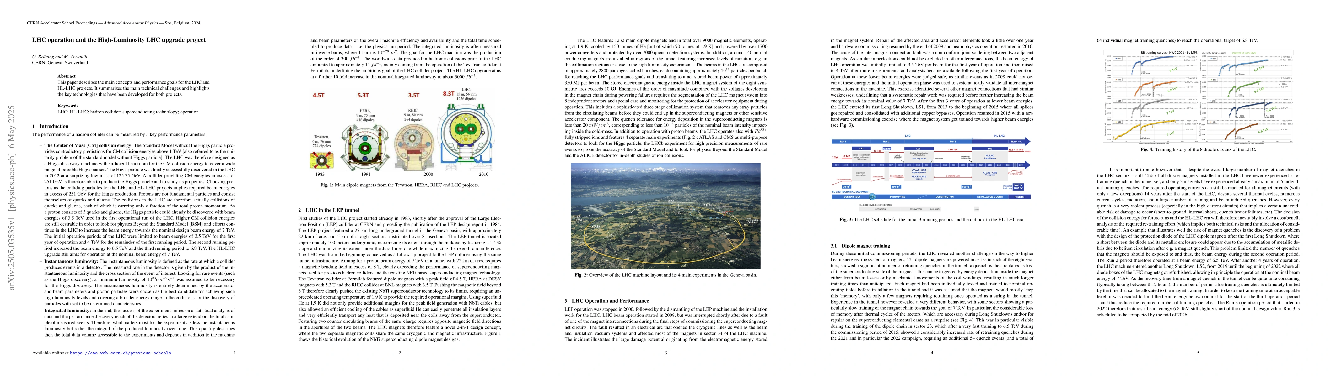 Thumbnail for LHC operation and the High-Luminosity LHC upgrade project