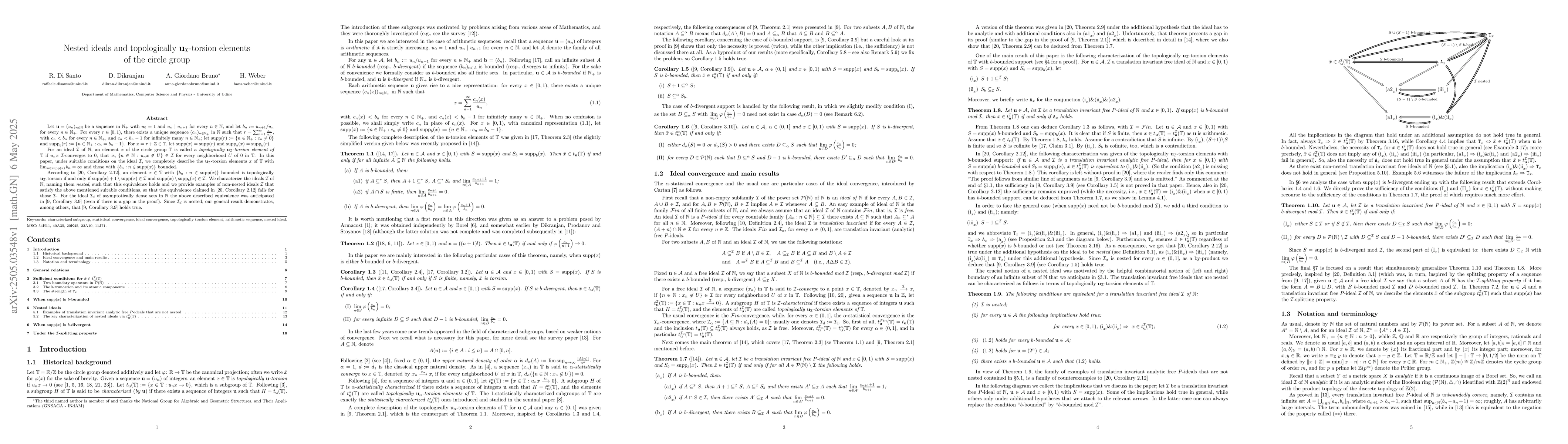 Thumbnail for Nested ideals and topologically $\mathbf u_\mathcal I$-torsion elements
  of the circle group