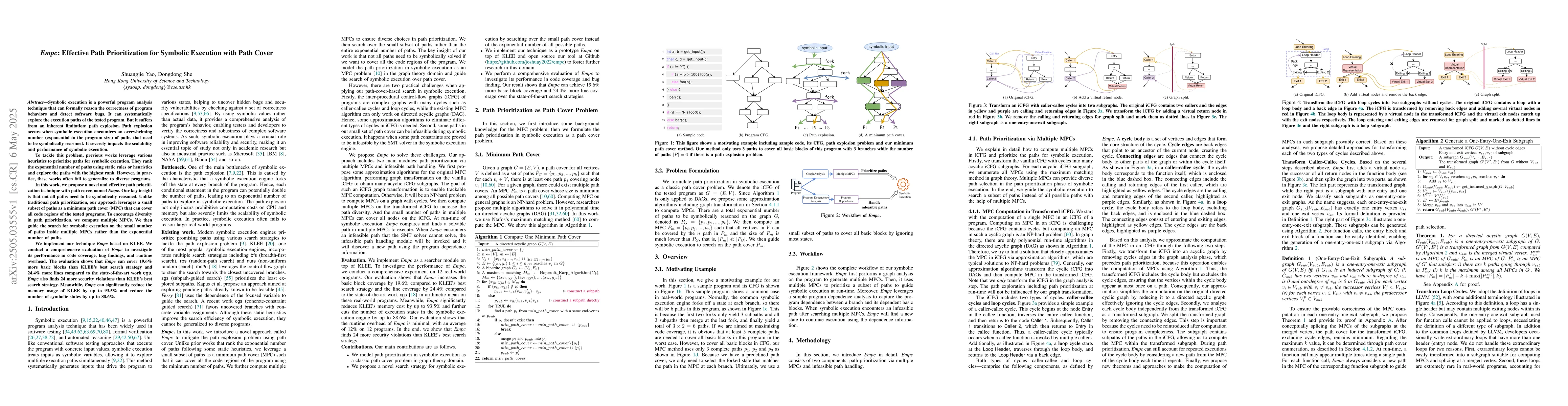 Thumbnail for Empc: Effective Path Prioritization for Symbolic Execution with Path
  Cover