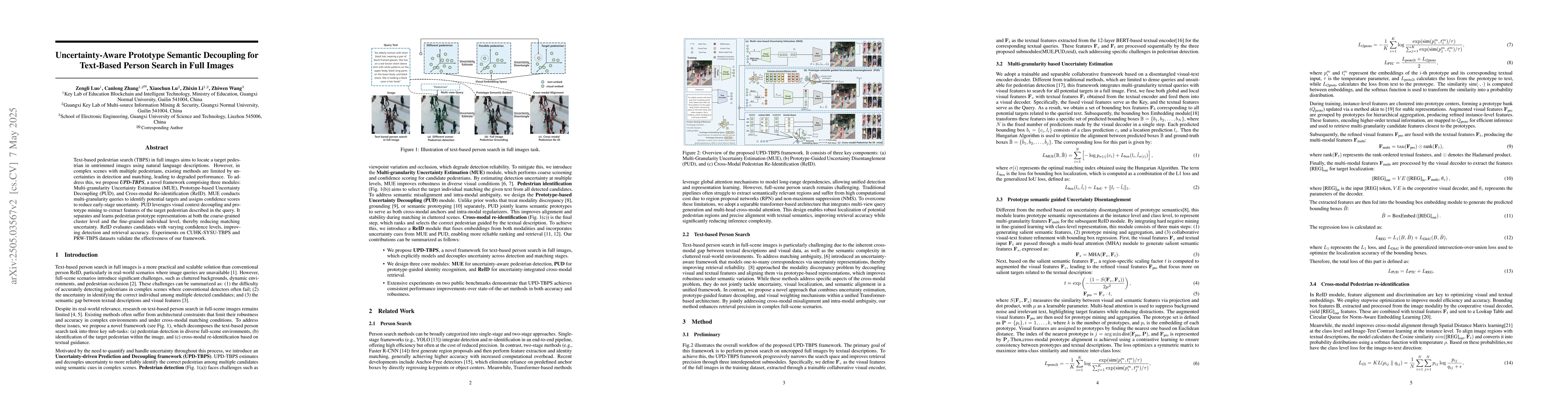 Thumbnail for Uncertainty-Aware Prototype Semantic Decoupling for Text-Based Person
  Search in Full Images