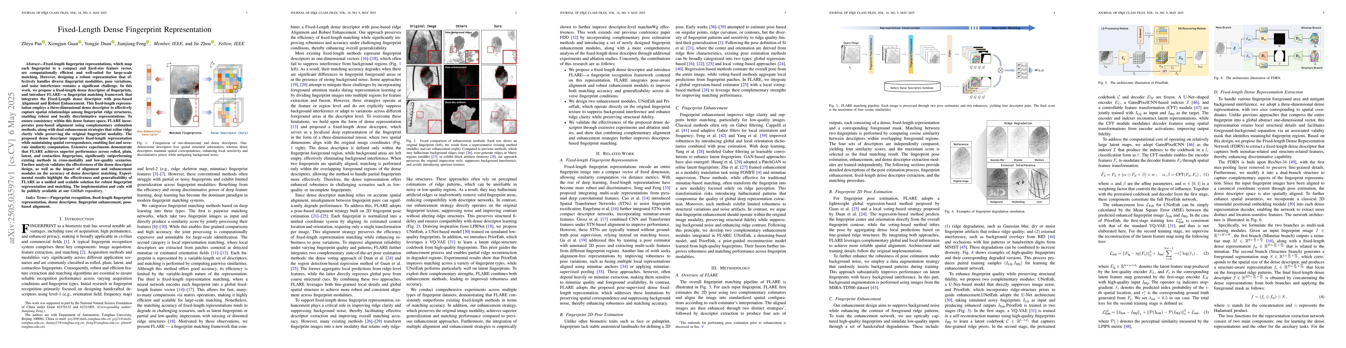 Thumbnail for Fixed-Length Dense Fingerprint Representation