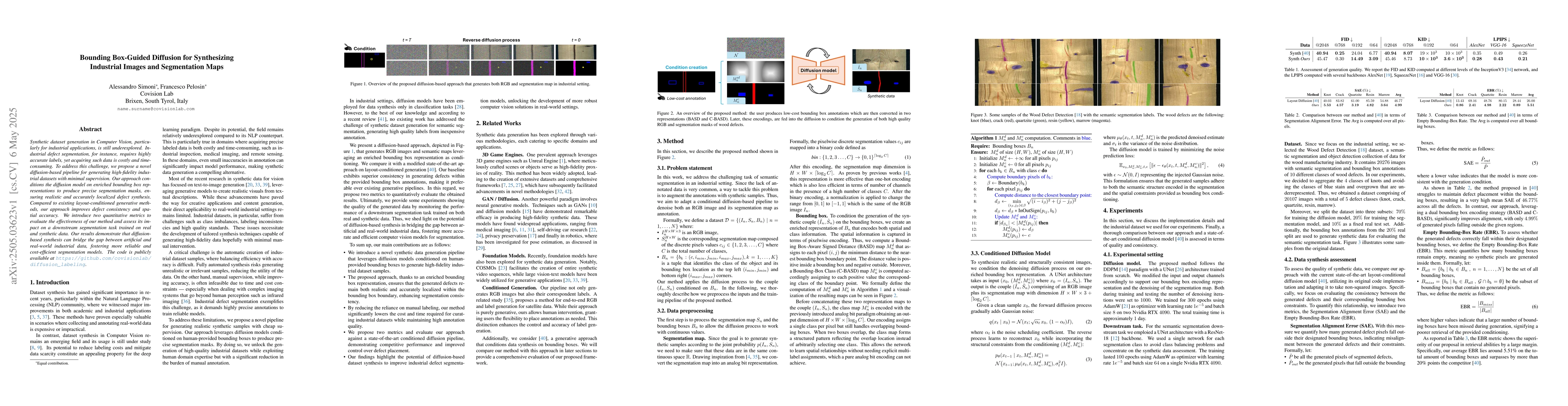 Thumbnail for Bounding Box-Guided Diffusion for Synthesizing Industrial Images and
  Segmentation Map