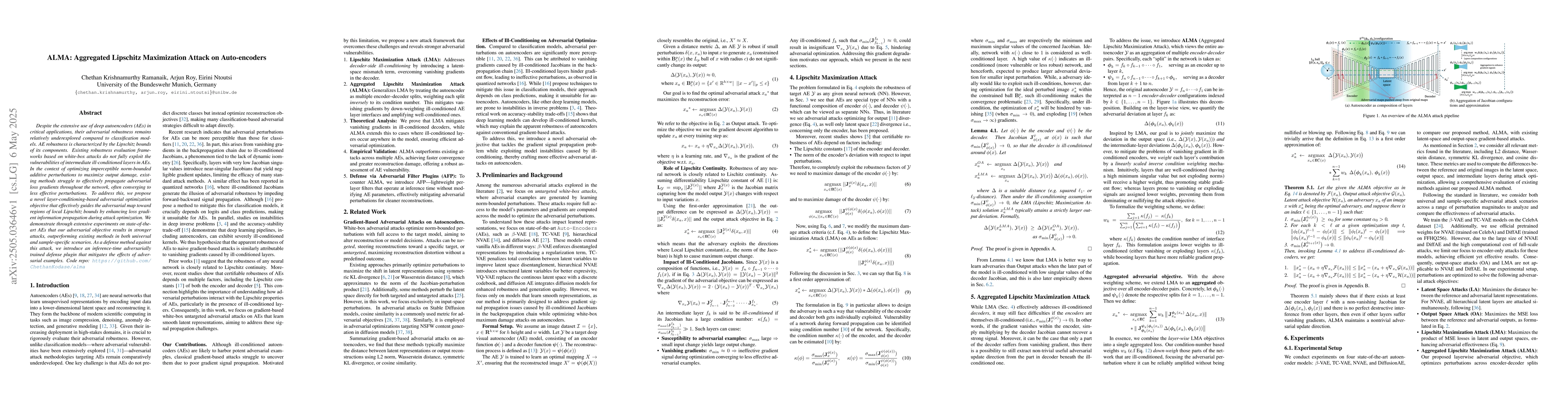 Thumbnail for ALMA: Aggregated Lipschitz Maximization Attack on Auto-encoders