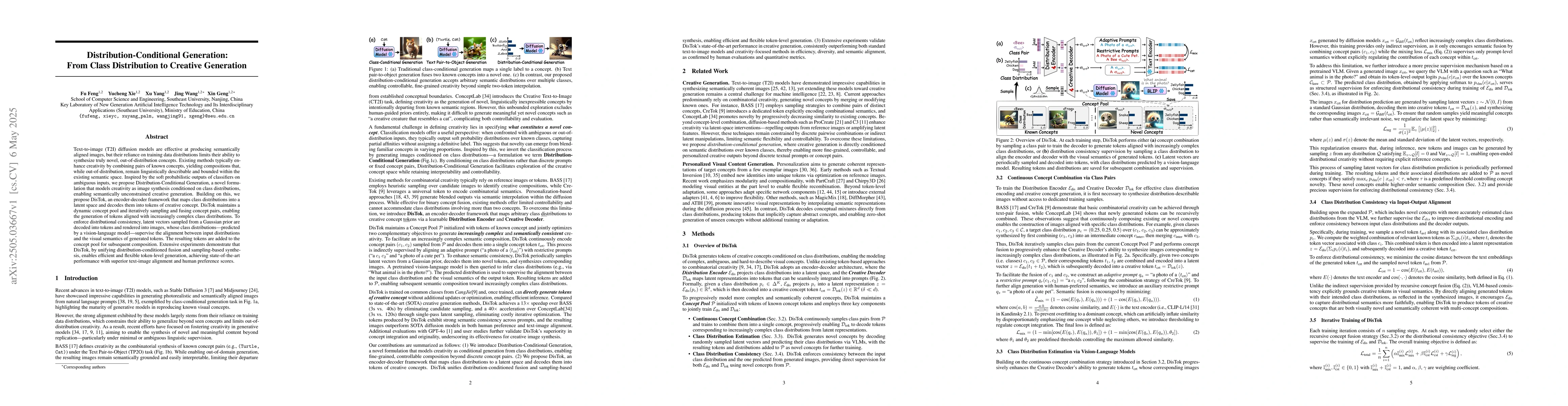 Thumbnail for Distribution-Conditional Generation: From Class Distribution to Creative
  Generation